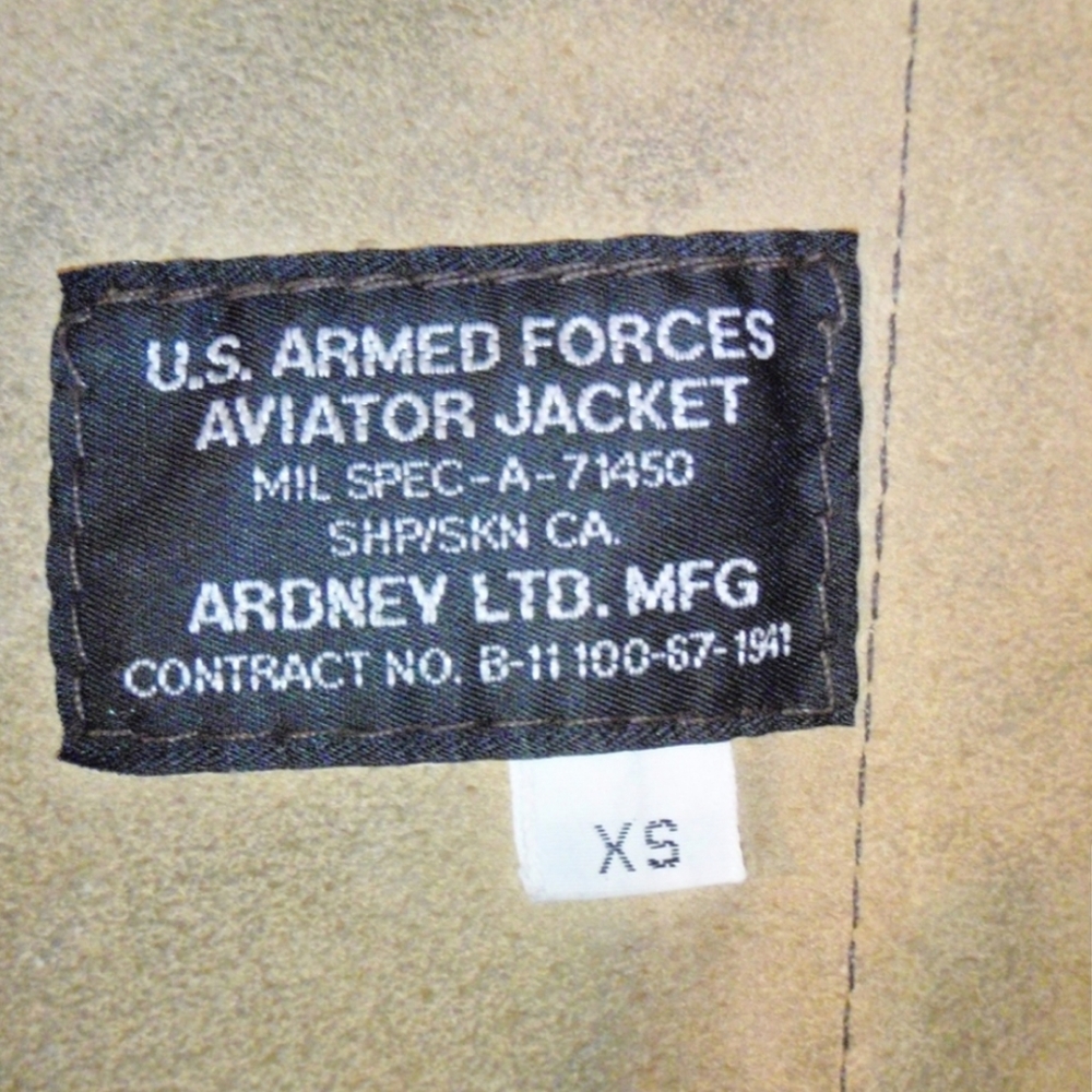 Us Armed Forces Aviator Shearling Jacket - image 5